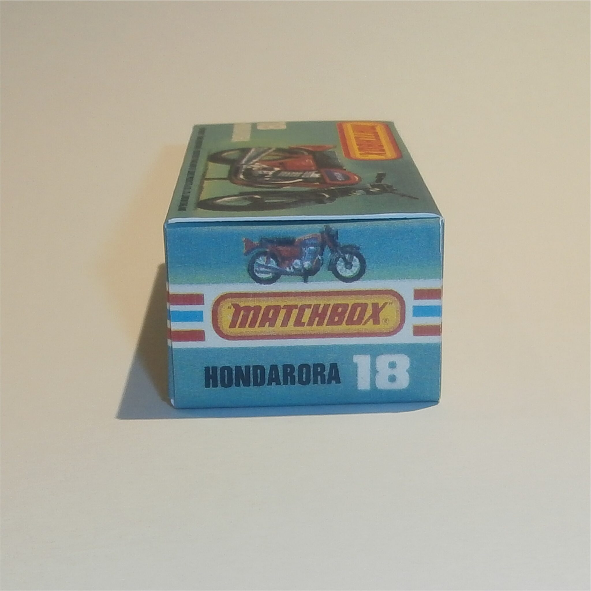 Matchbox Lesney Superfast 18 g Hondarora Motor Bike Repro K Style Box