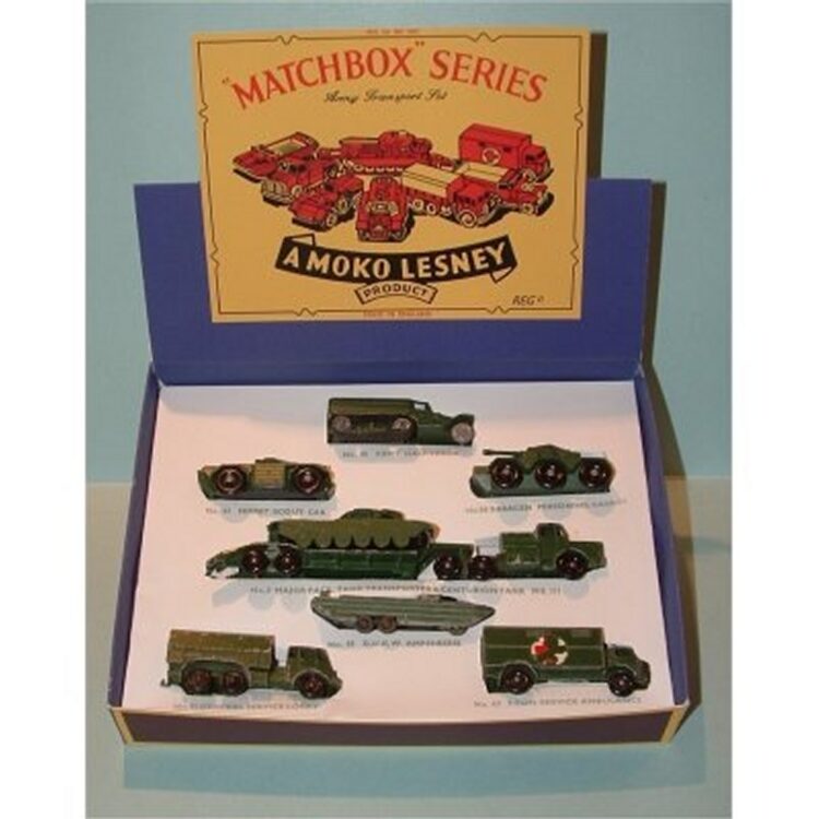 Matchbox Lesney Army Transport Presentation Set Reproduction Box - Image 7