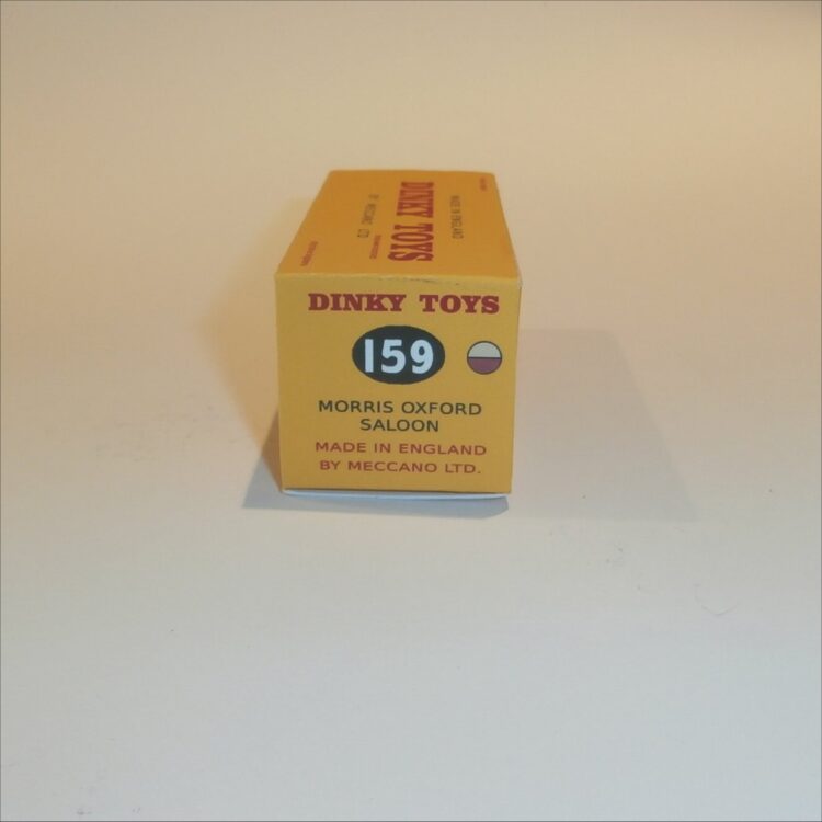 Dinky Toys 159 Morris Oxford Saloon - Cream / Maroon - Repro Box - Image 3