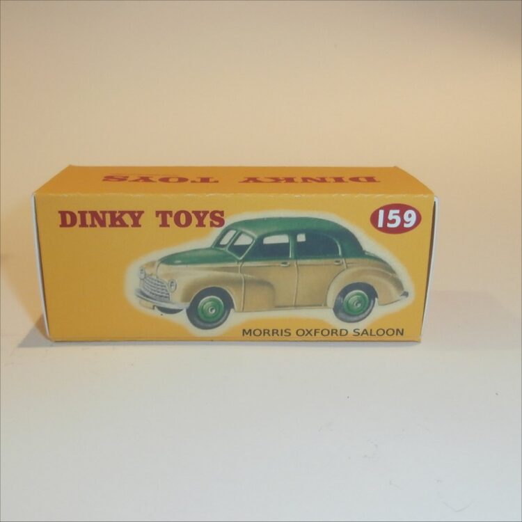 Dinky Toys 159 Morris Oxford Saloon - Green  / Cream - Repro Box