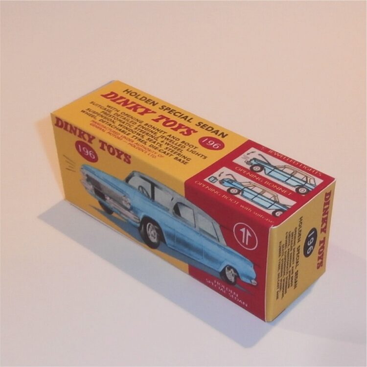 Dinky Toys 196 Holden Aqua Colour Sedan Custom Box - Image 4