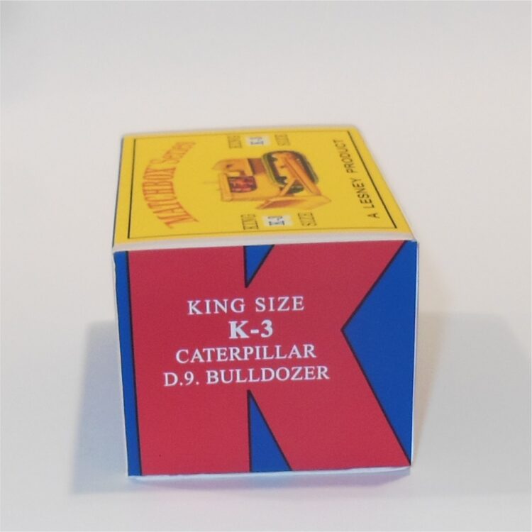 Matchbox King Size 3a Caterpillar D.9 Bulldozer D Style Repro Box - Image 3