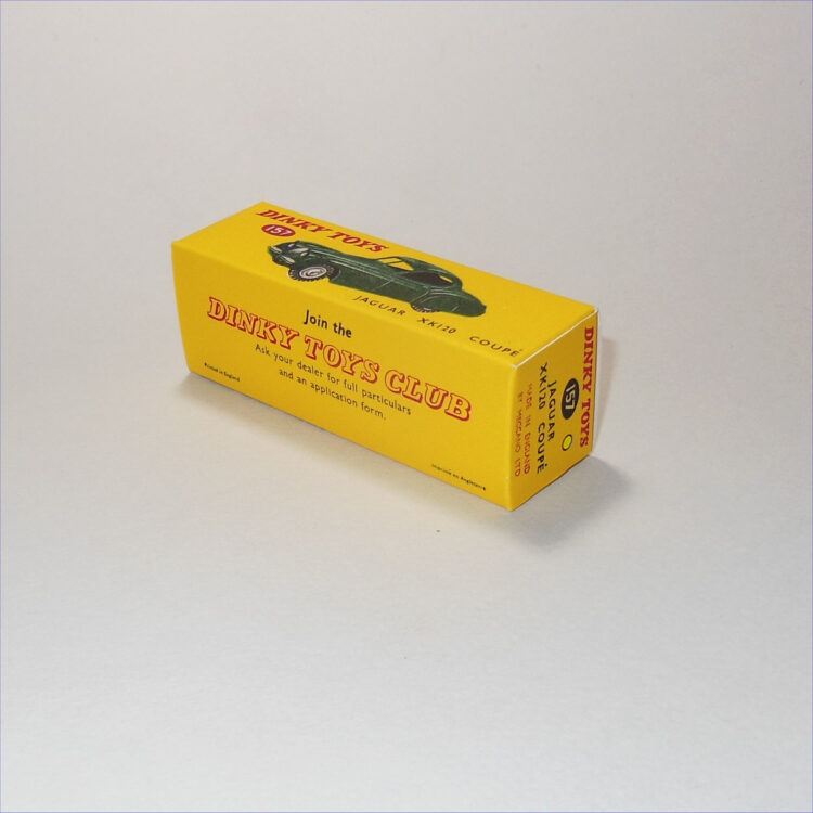 Dinky Toys 157 Jaguar XK120 - Yellow - Repro Box - Image 2