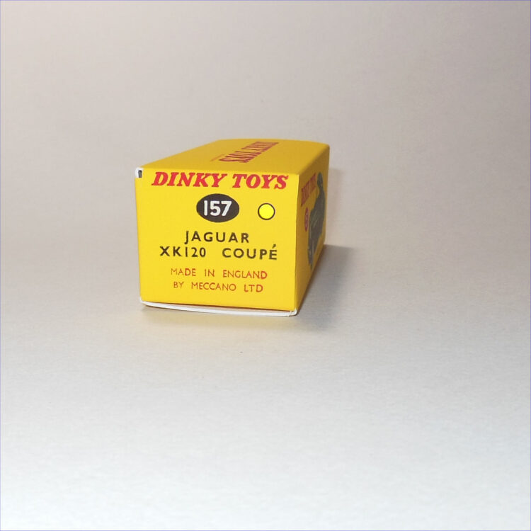 Dinky Toys 157 Jaguar XK120 - Yellow - Repro Box - Image 3