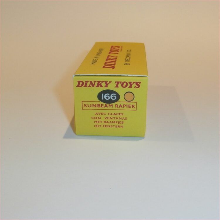 Dinky Toys 166 Sunbeam Rapier Cream Repro Box - Image 3