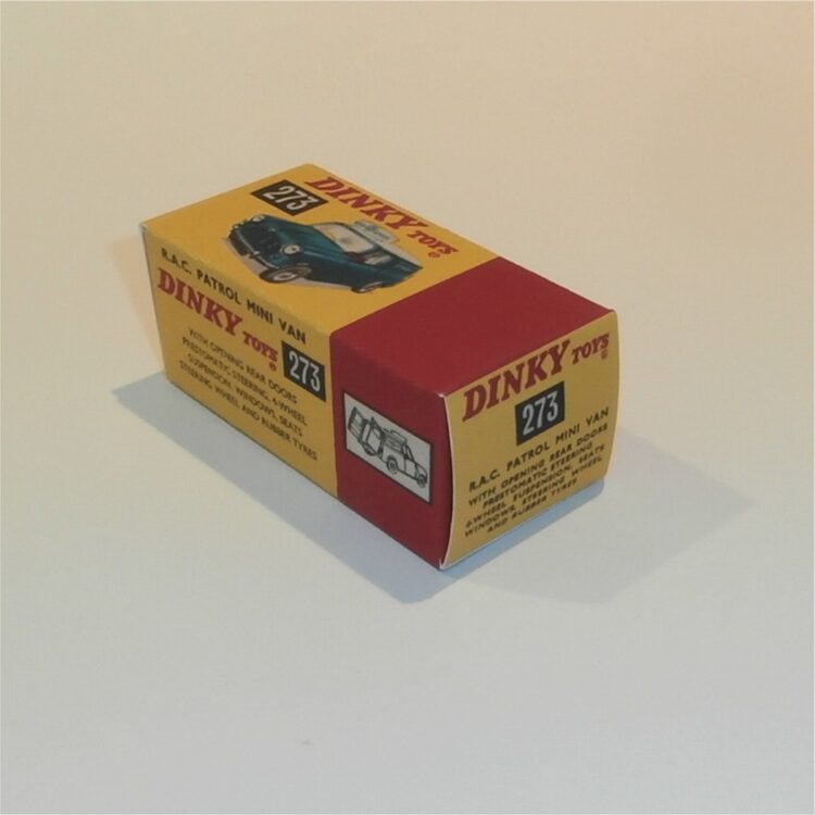 Dinky Toys 273 RAC Morris Mini Van Repro Box - Image 2