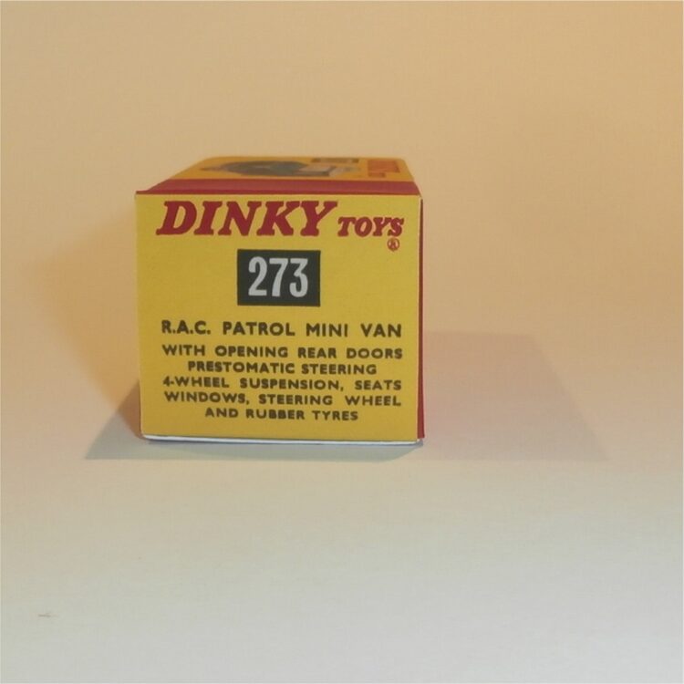 Dinky Toys 273 RAC Morris Mini Van Repro Box - Image 3