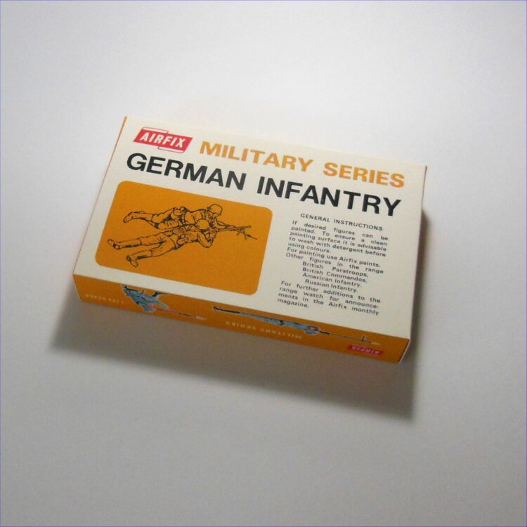 Airfix Empty German Infantry Early Brown Repro Box 1:32 Scale #1718 - Image 3