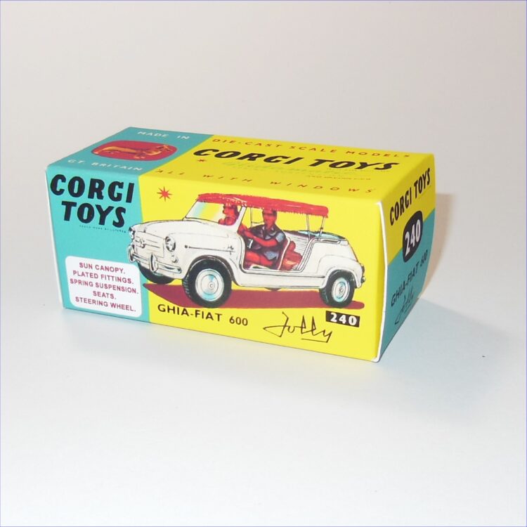 Corgi Toys  240 Fiat 600 Ghia Jolly Repro Box