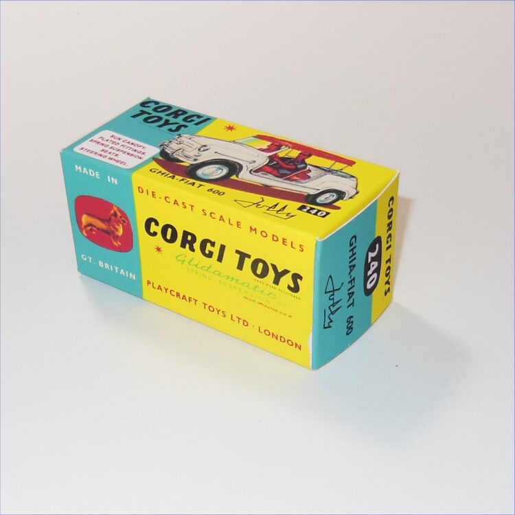 Corgi Toys  240 Fiat 600 Ghia Jolly Repro Box - Image 2