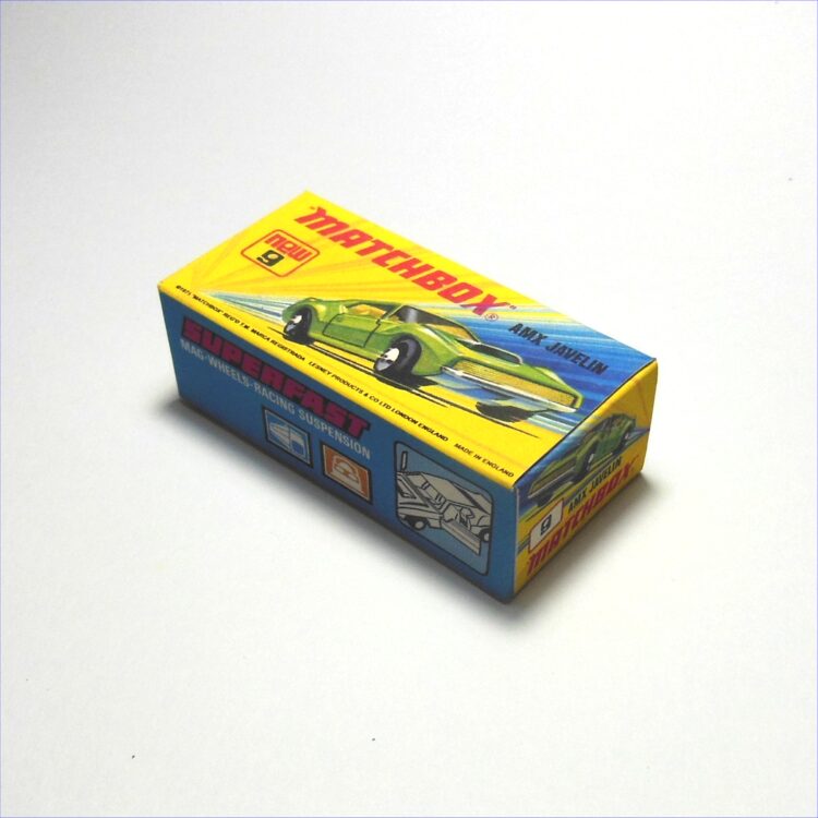 Matchbox Lesney Superfast  9e AMX Javelin I Style Repro Box - Image 2