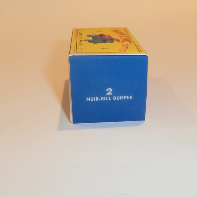 Matchbox Lesney  2c Muir Hill Dumper Empty D Style Repro Box - Image 3