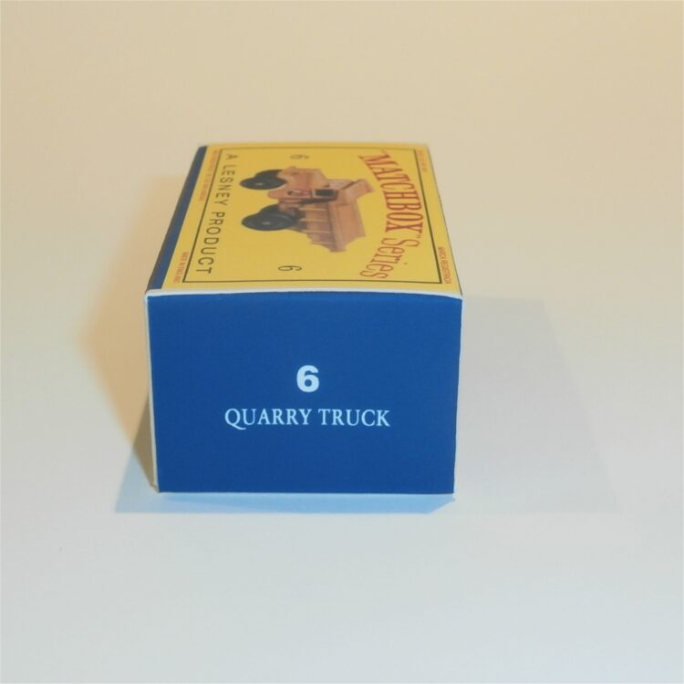 Matchbox Lesney  6b Quarry Truck Empty D Style Repro Box - Image 3