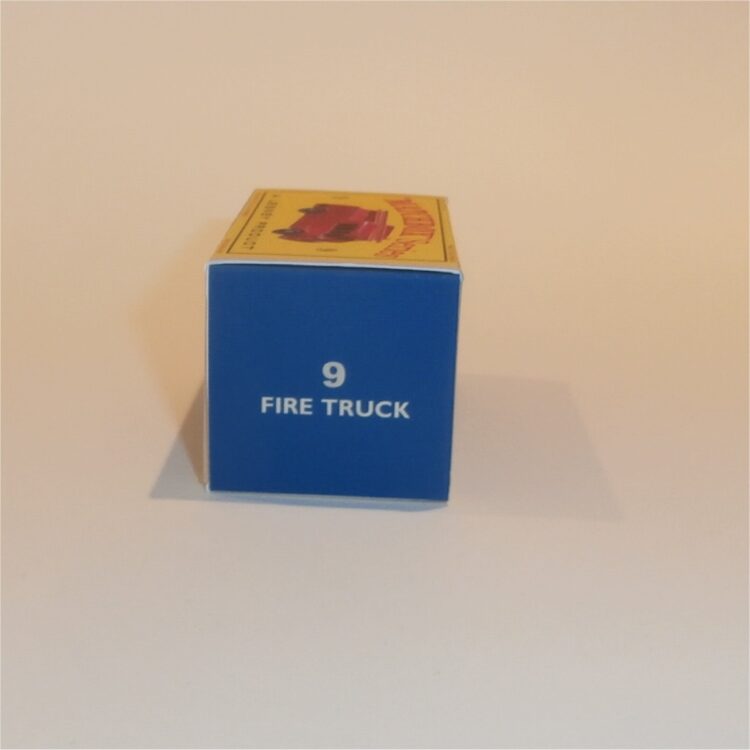 Matchbox Lesney  9c Merryweather Fire Engine Empty D Style Repro Box - Image 3